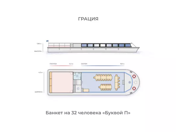 Буквой «П»